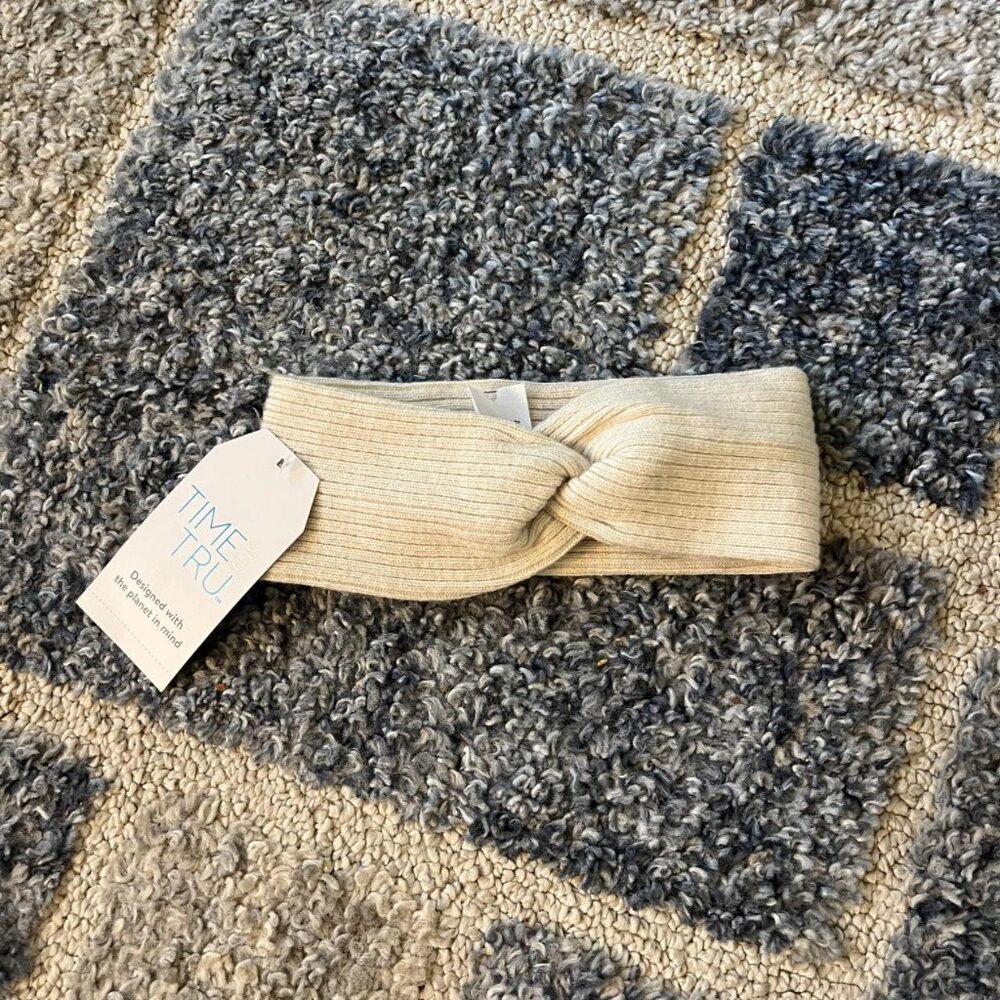 NWT Time and Tru Creme Colored Headband OS